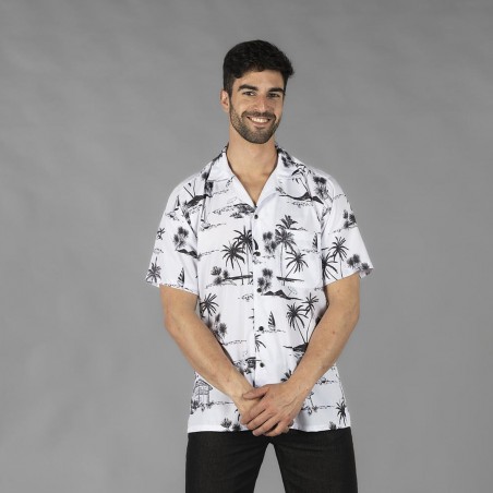 Camisa Homem Gola Solapa Havaiana